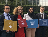 Students pitch community projects to United Nations delegates