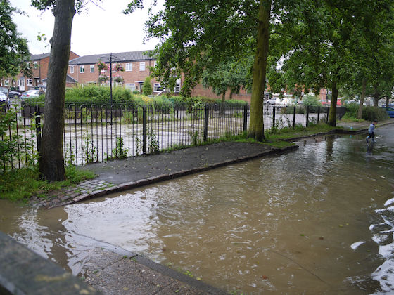 Brookside-flooding