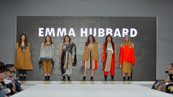 Photo from the Graduate Fashion Week 2018 of Emma Hubbard's collection