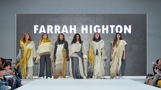 Photo from the Graduate Fashion Week 2018 of Farrah Highton's collection