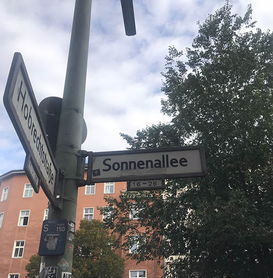 Sonnenallee sign edited