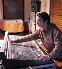 Katerina at Mixing Board