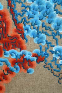 SYNAPSE exhibition - detail from the work of Stephani Richards (NTU)