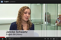 Listen to DMU English BA (Hons) graduates Jancke Schwartz and Nathan Lunt