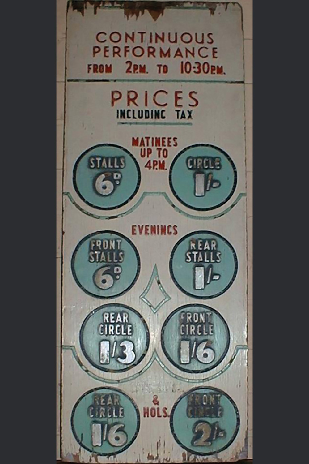 Seat pricing for The Savoy Cinema, Leicester