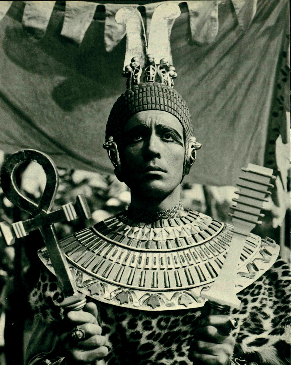 Christopher Lee as High Priest Kharis before his mummification, The Mummy, 1959