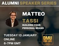 DMU Alumni Speaker Series: Building Your Personal Brand with Matteo Tassi