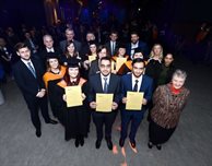 Postgraduates pick up their degrees - and prizes too!