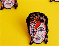 Art grad Joanna recreates "Threadfamous" cult heroes in pin badge form