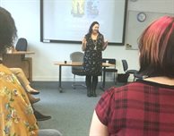 Bestselling author flies thousands of miles to inspire DMU students