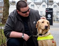 Carlo the Guide Dog has transformed DMU student's life – but please ask before you pamper him