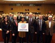 DMU returns to New York to continue involvement in UN refugee support campaign