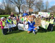 Show of pupil POWER in support of DMU research