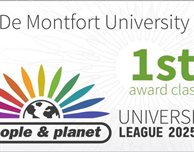 DMU named one of the UK's top 10 sustainable universities.