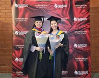 Philippine students enjoy Leicester for the first time as they graduate