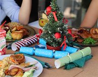 Christmas dinner at the Food Village