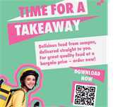 Try our new on-campus delivery service Time2Eat