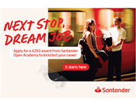 Santander £250 Career Support Award 2025-26 – applications now open