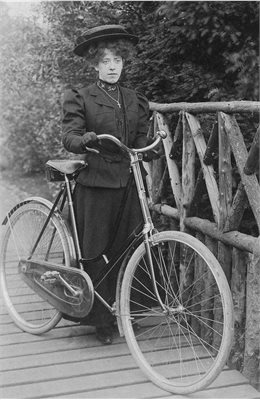 Lady and Bike