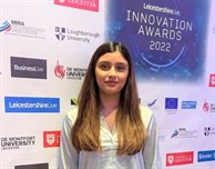 Designer Roshni scoops honour at Leicestershire Innovation Award