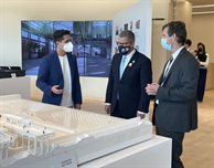 COP 26 president Alok Sharma shown DMU student work at Expo 2020