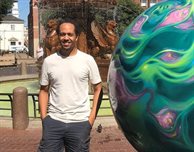DMU Fine Art grad Jarvis hopes his public artwork will remind people about 'how beautiful the world can be'.