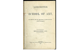 First annual report of the Leicester School of Art 1870