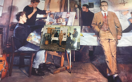 The Artist's Studio, Christian Furr, Oil on Canvas, 1989