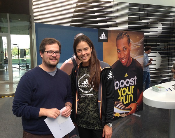 Eervol Sandy Kiezen Meeting sports superstars is added bonus for DMU student on Adidas  internship