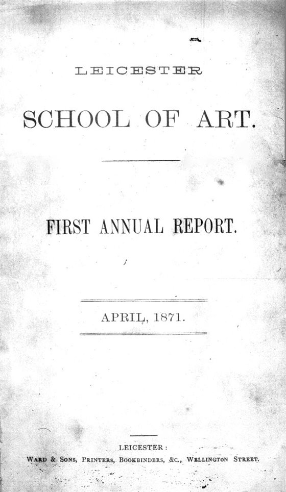 Leicester School of Art 1st-annual-report