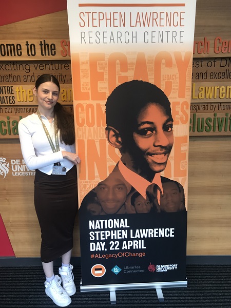 Leicester Time: LEICESTER STUDENT DESIGNS NATIONAL POSTER FOR STEPHEN LAWRENCE DAY