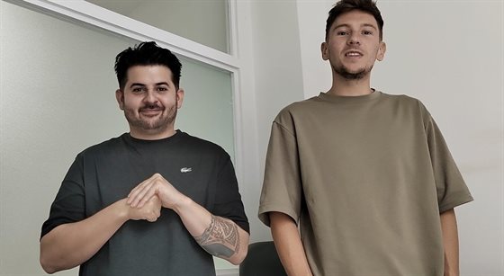 Alex and Sam from Kiss FM