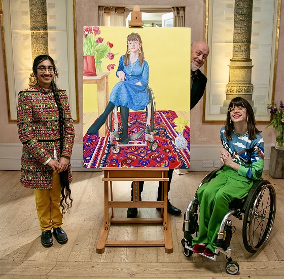 JEMISHA - with Grace and Bill Bailey painting resized