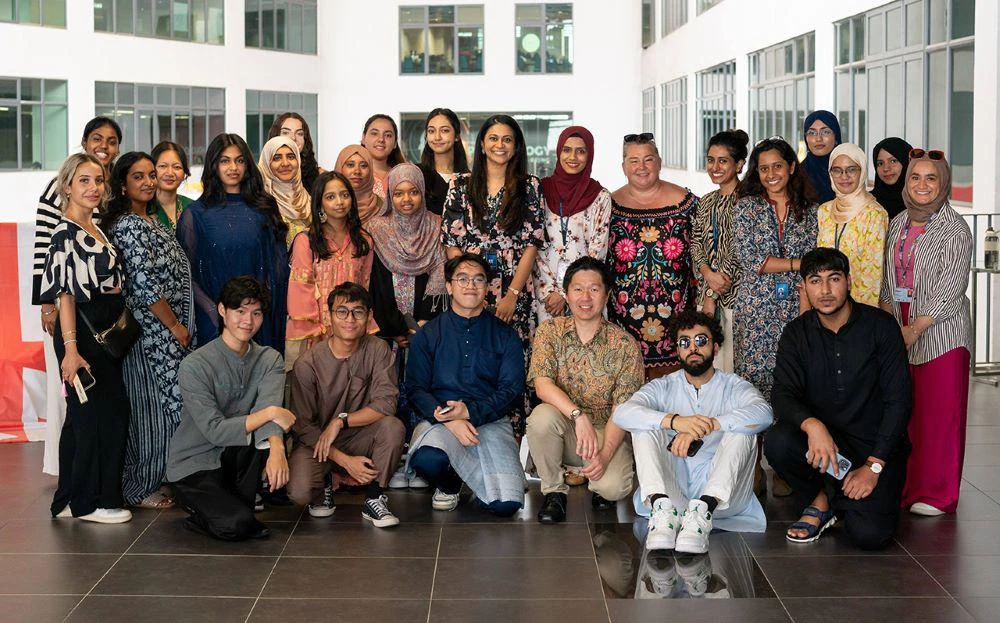 Group of APU and DMU staff and students