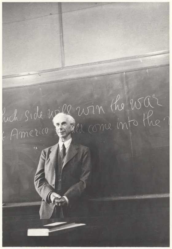 RESIZE Professor Bertrand Russell - please credit McMaster University and Fenwicke W. Holmes as the photographer