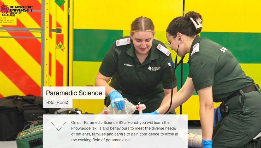 Paramedic Science DMU