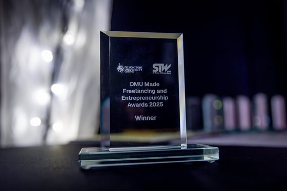 DMU Freelancing and Entreprenuership trophy