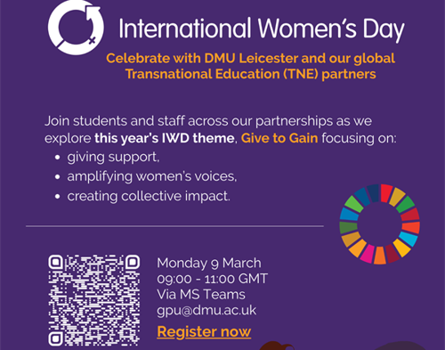 DMU and its TNE partners unite for International Women's Day seminar
