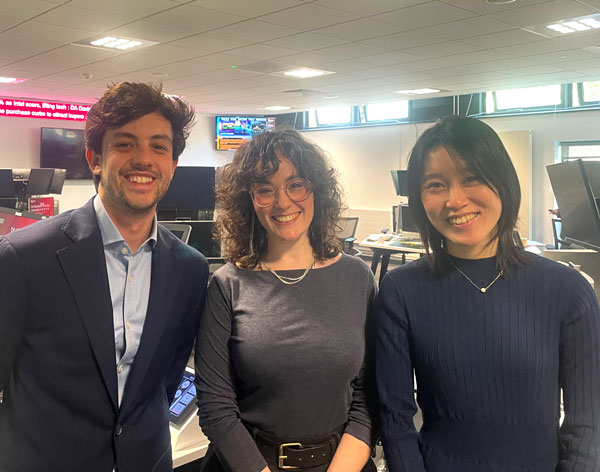 L-R Gon&ccedil;alo Santos, Dr Irina Gokh, Kisumi Kan