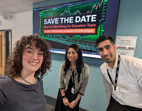 L-R DMU colleagues Irina Gokh, Meryem Altaf, Mohannad Elmanaseer