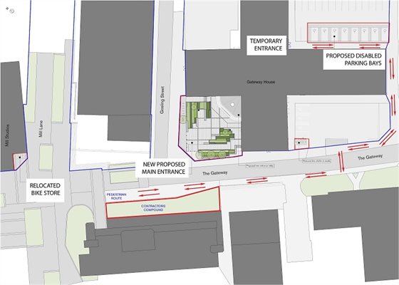 Gateway House Pedestrian Access - Site Planv2