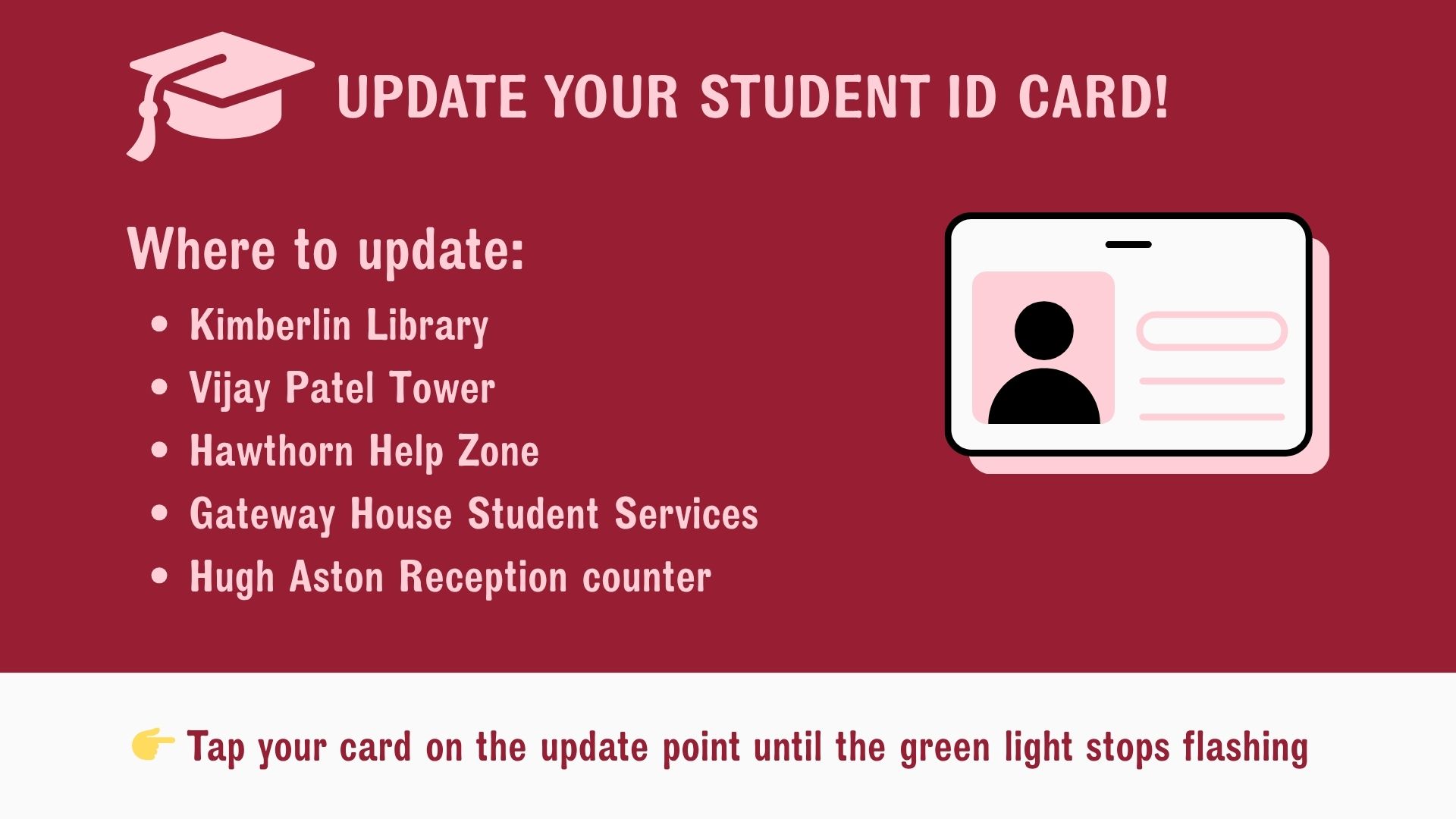 Update your student ID card