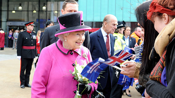 Her Majesty Queen Elizabeth II at DMU