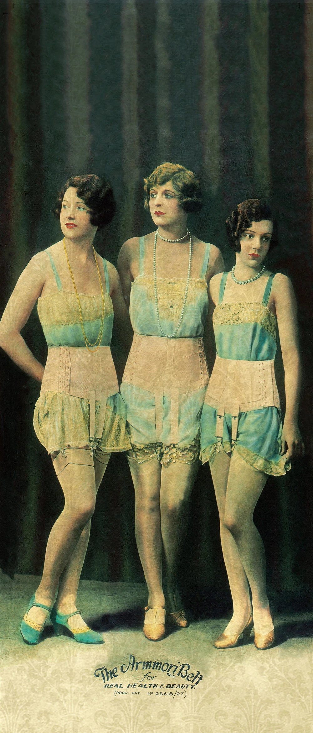 Marketing photograph for the Armmori Health Belt, 1928