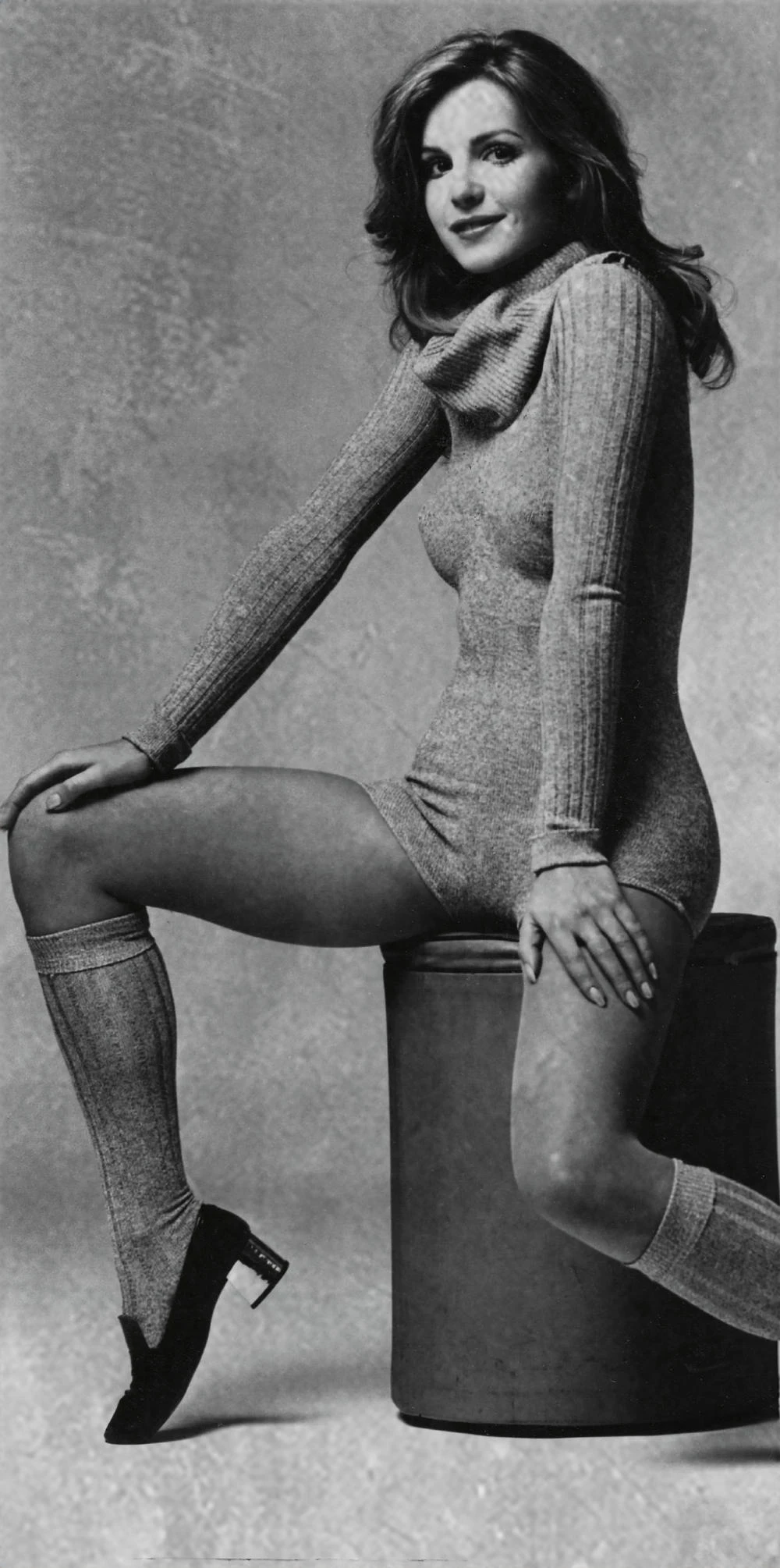 Fully fashioned loungewear piece with Lycra, 1972. ©DMU Special Collections and Archive.