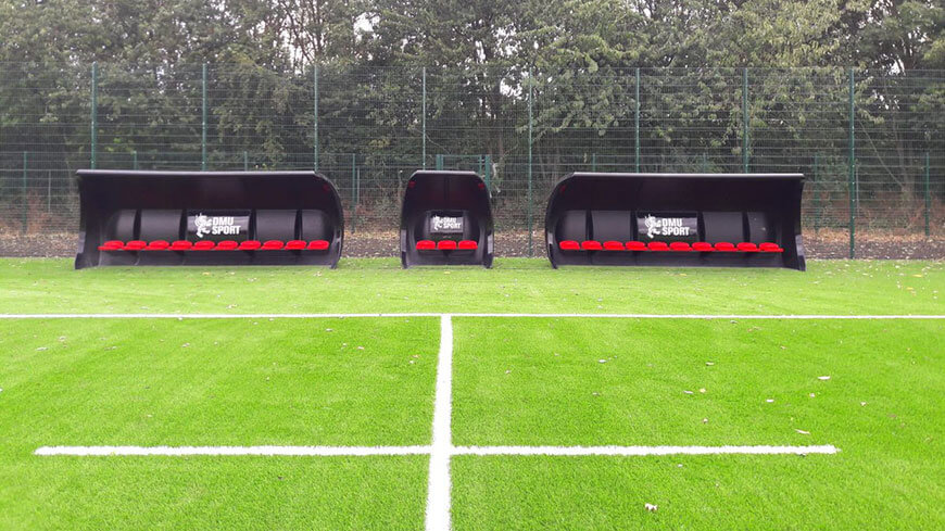 Photo of the dugouts at Beaumont Park