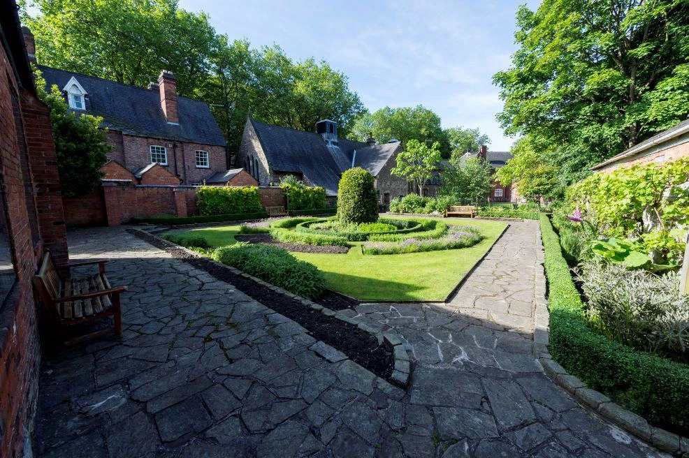 The herb garden on the DMU Leicester campus