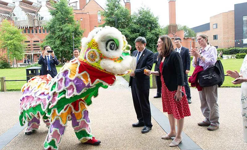 Lion dance and performances