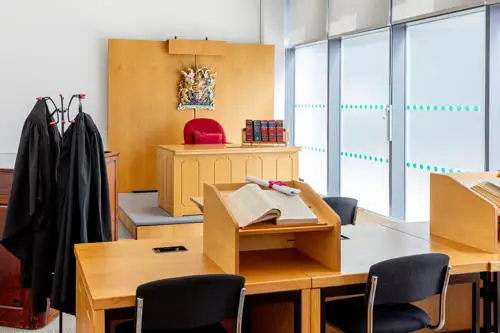 Leicester Castle Business School advocacy suite