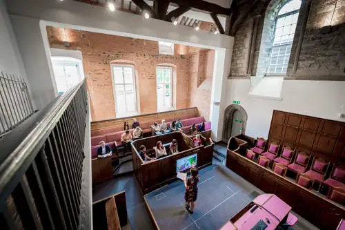 Leicester Castle Business School courtroom